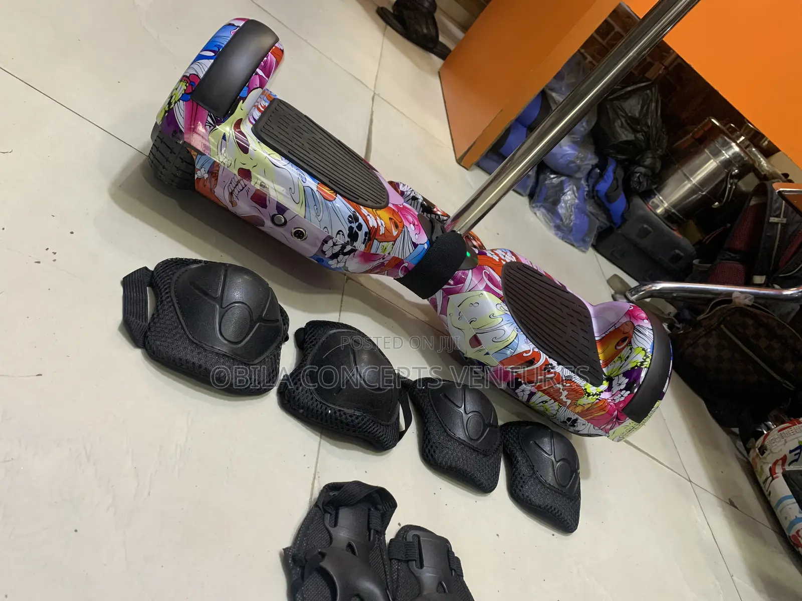 Fun Hoverboard With Bluetooth + Knee and Elbow Guard