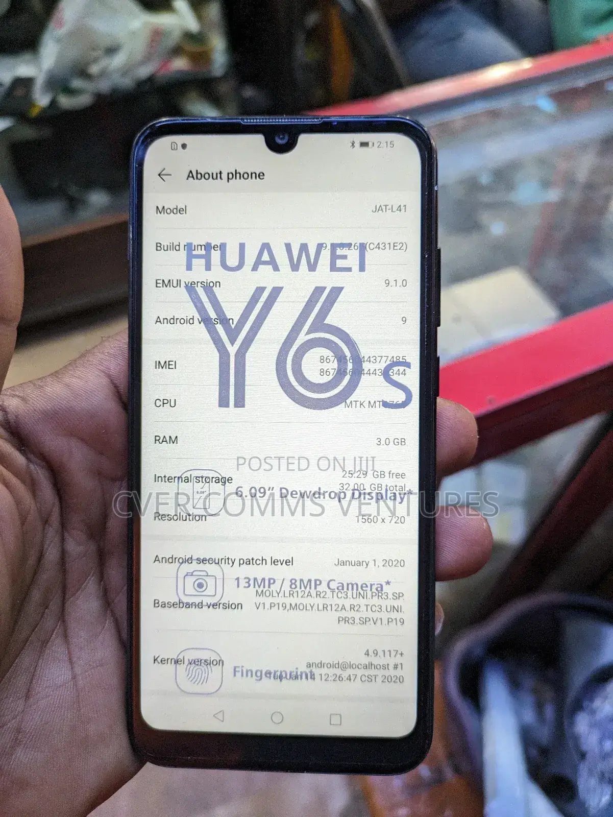 Huawei Y6s 32 GB Black