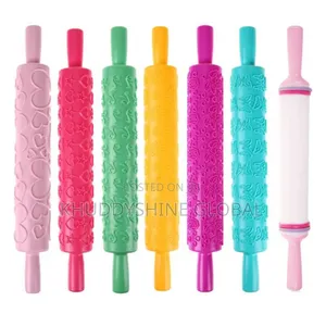 ABS Pastic Non-Stick Kitchen Pattern Rolling Pin Fondant