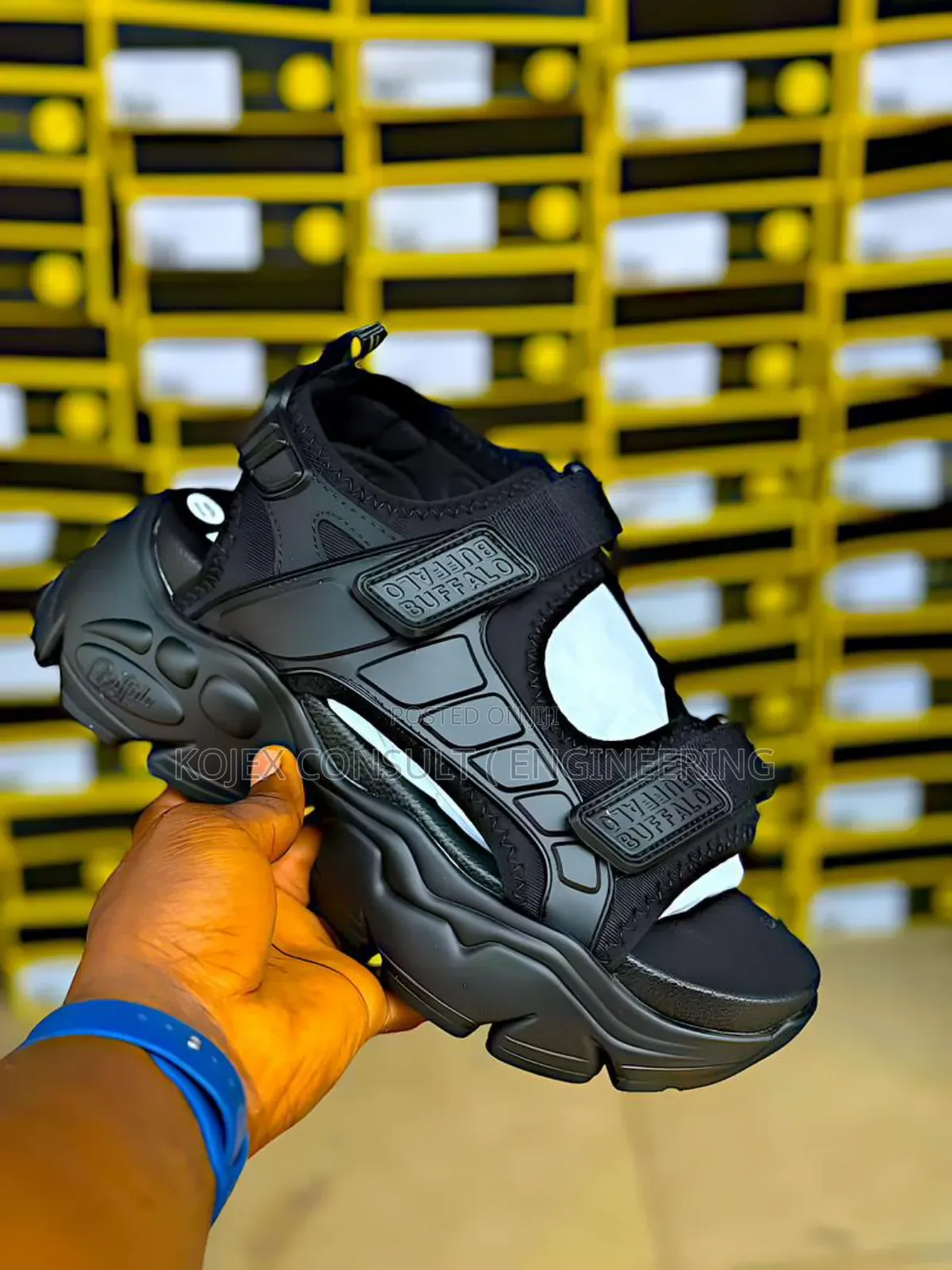 Buffalo Binary Unisex Track Luxury Sandal *