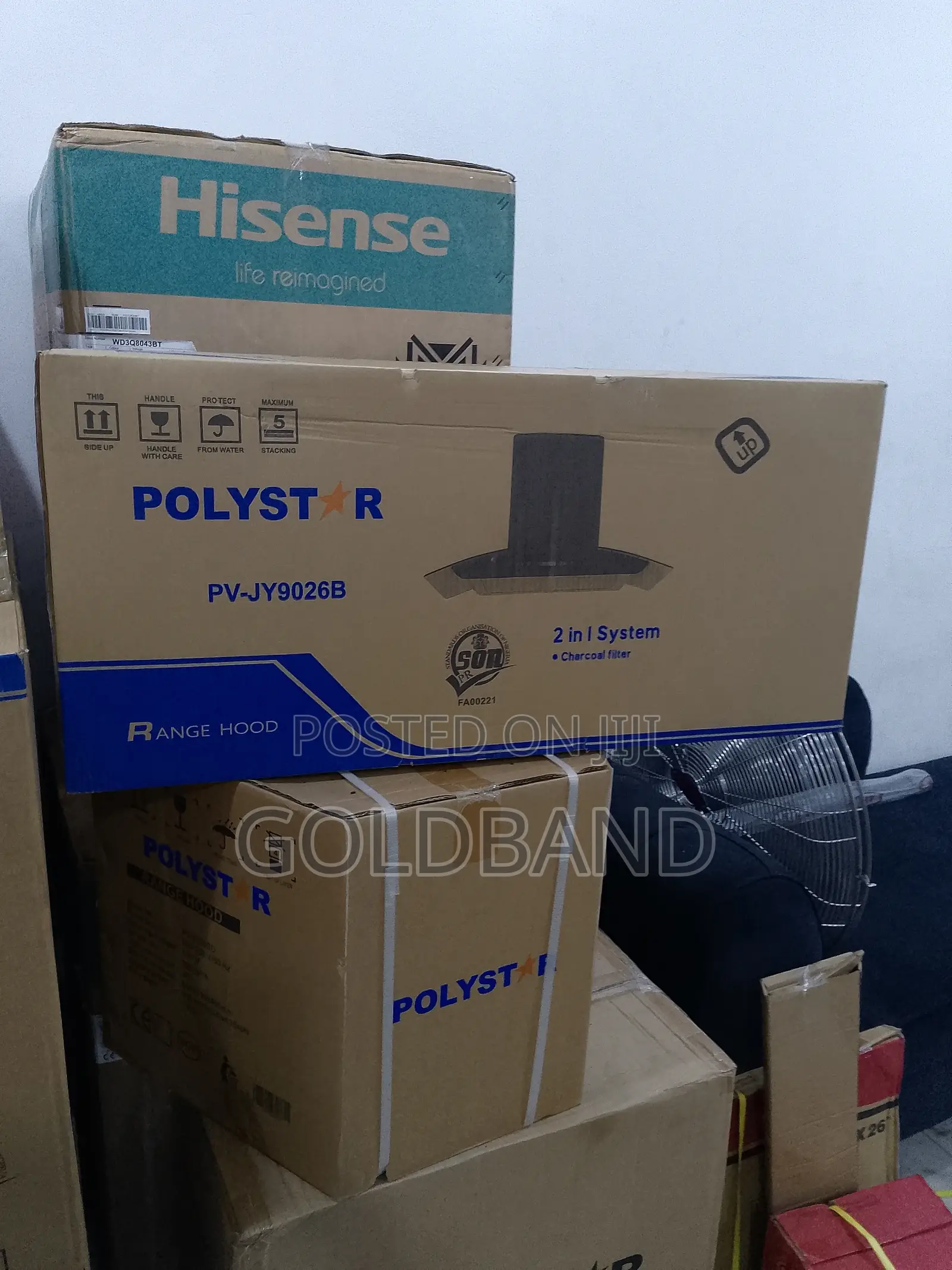 Powerful Polystar Range Hood ''Pv-Jy9026b''