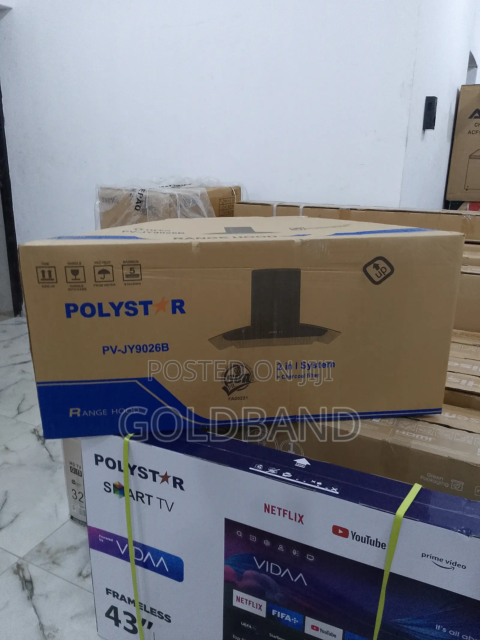 Sharp Responsive Polystar Range Hood Pv-Jy9026b''