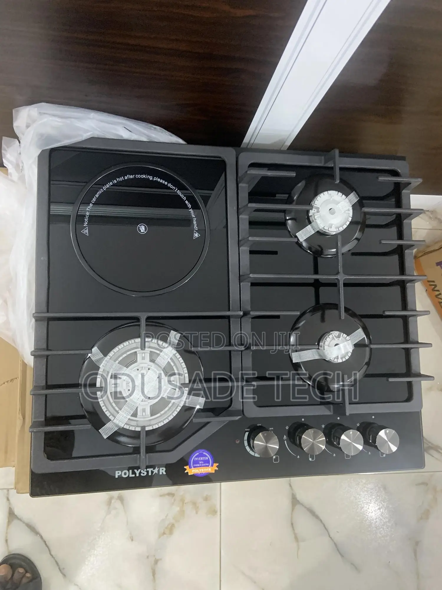 Modern Polystar Inverter 3+1 Built in Gas Hob