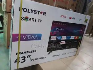 Polystar Framless 43 Inches Smart Television