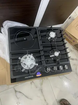 Modern 3+1 Glass Top Polystar Inverter Built in Gas