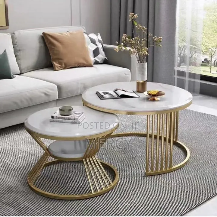 2 in 1 Center Table With Marble Top