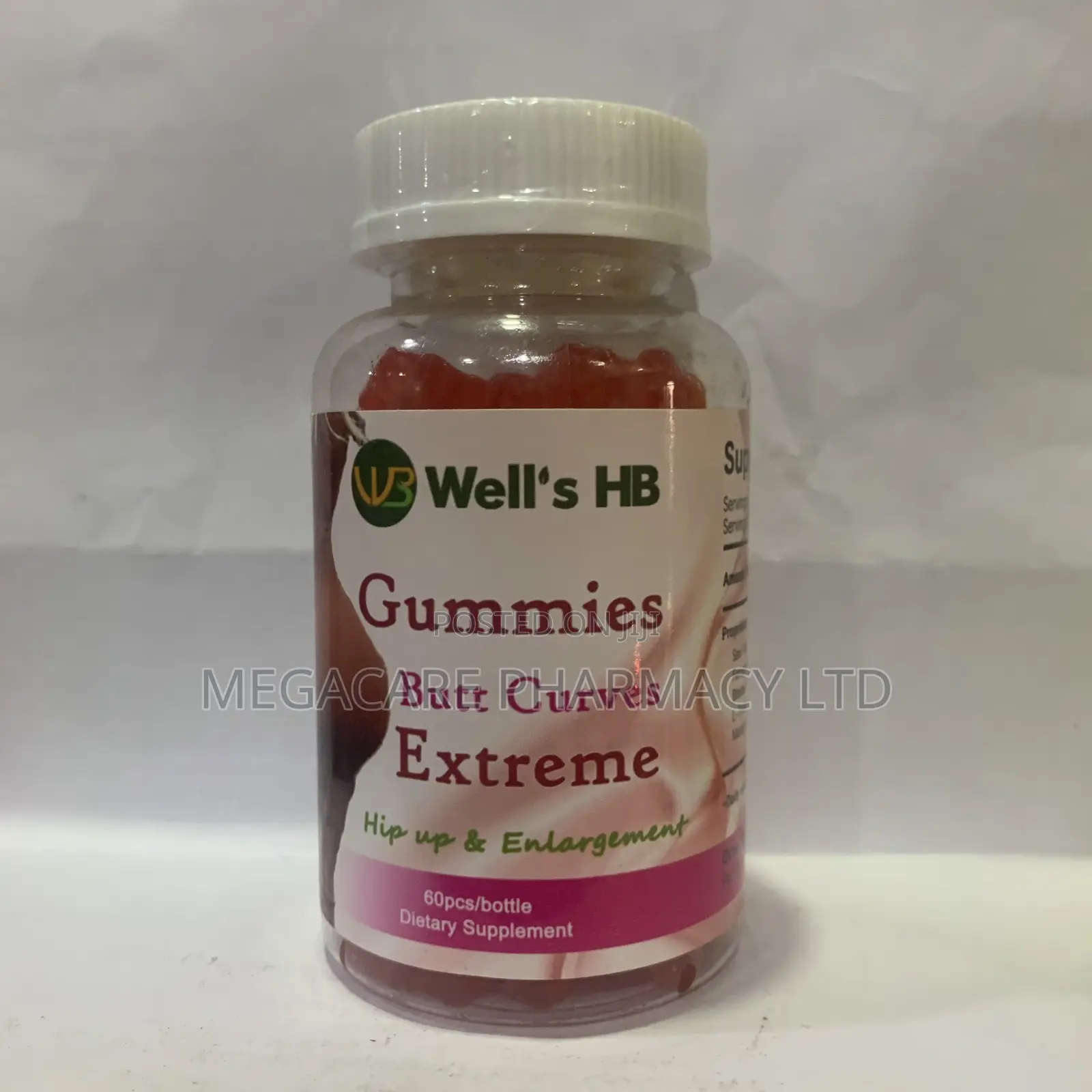 Well’S HB Gummies Butt Curves