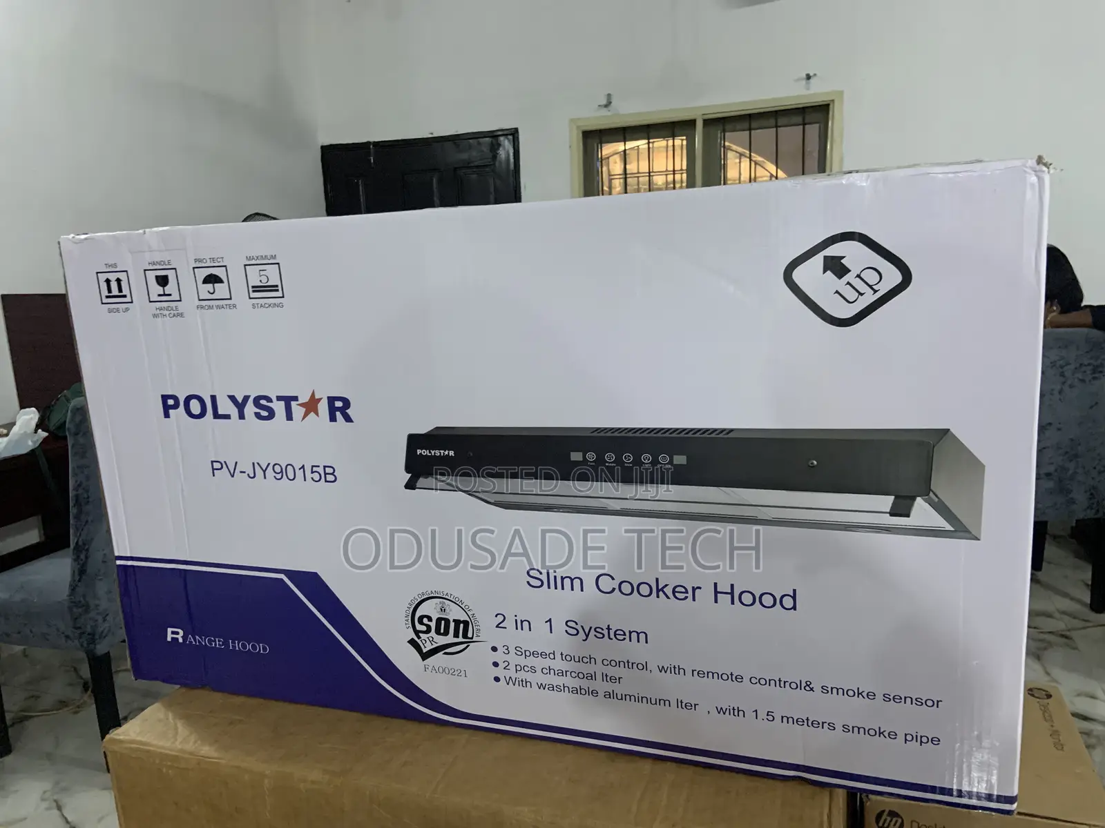 Polystar Heat Extractor Slim Cookerhood With Charcoal Filter