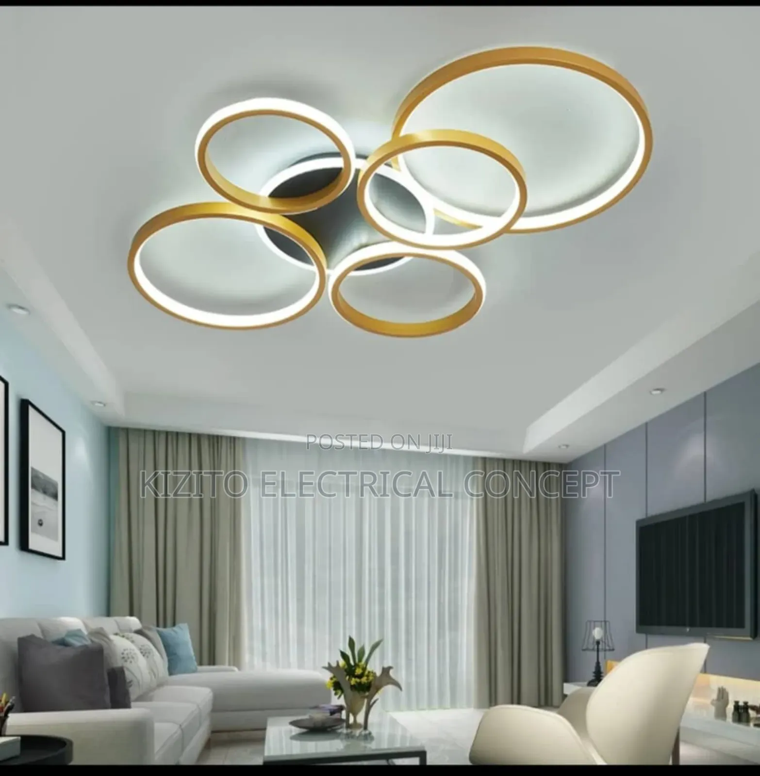 Ceiling Flosh Ring Lamp