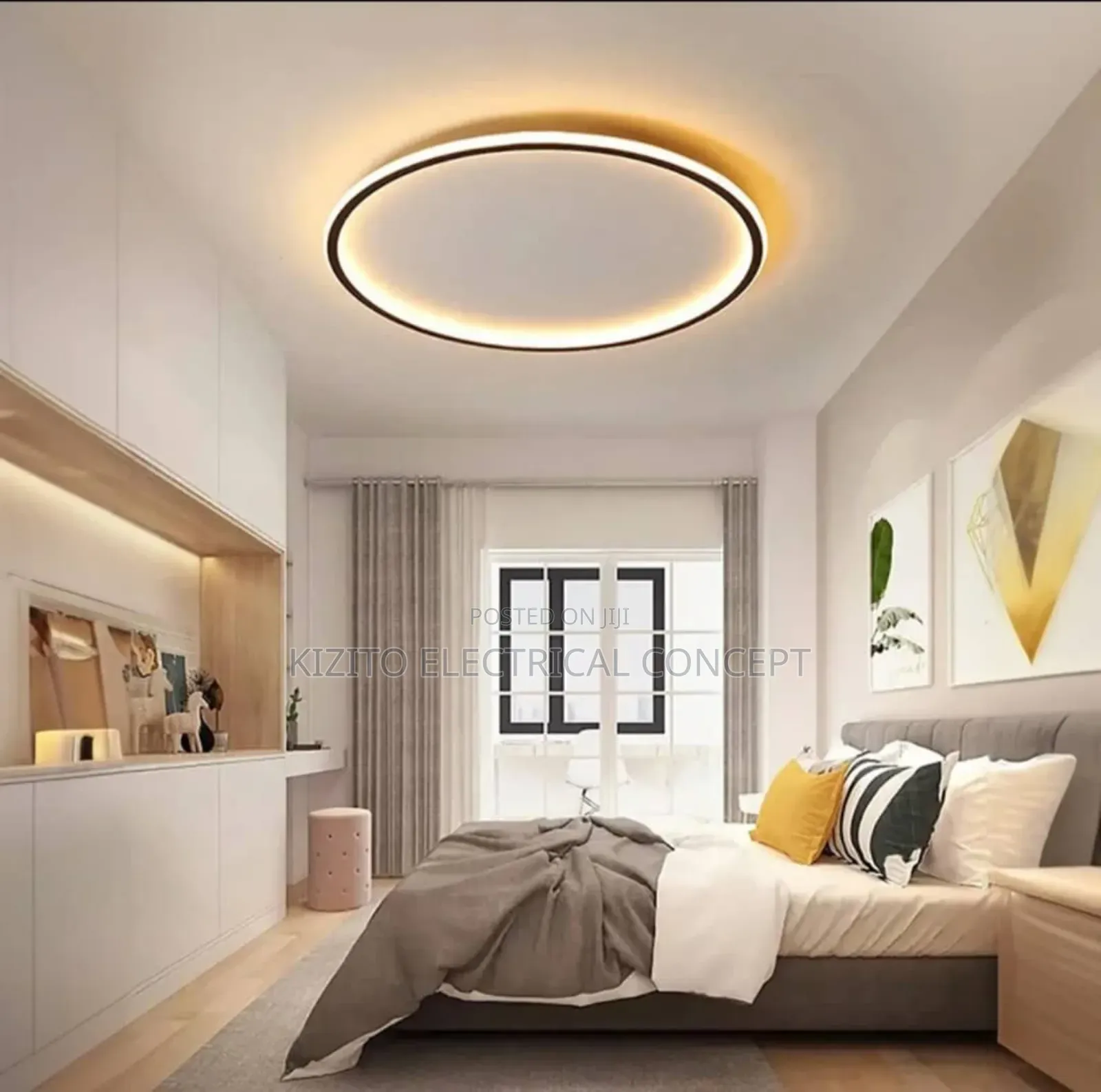 Ceiling Flosh Ring Lamp Decor Sconce