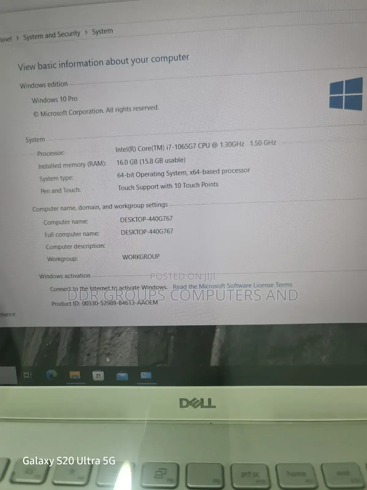 Laptop Dell Latitude 5501 16GB Intel Core I7 SSD 512GB