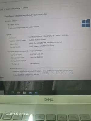 Laptop Dell Latitude 5501 16GB Intel Core I7 SSD 512GB