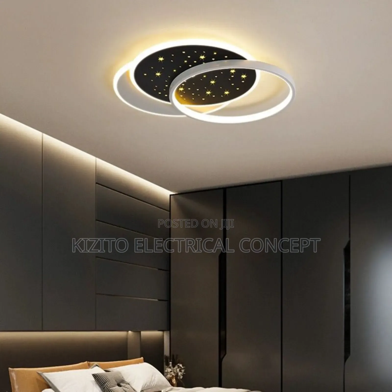 Starry Ceiling Flosh Ring Lamp Decor