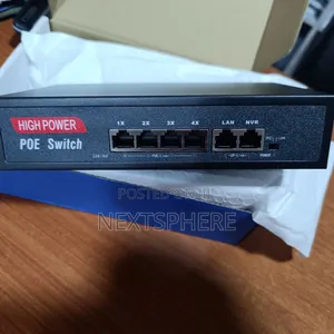 4 Port Poe Switch for NVR and Router- High Power
