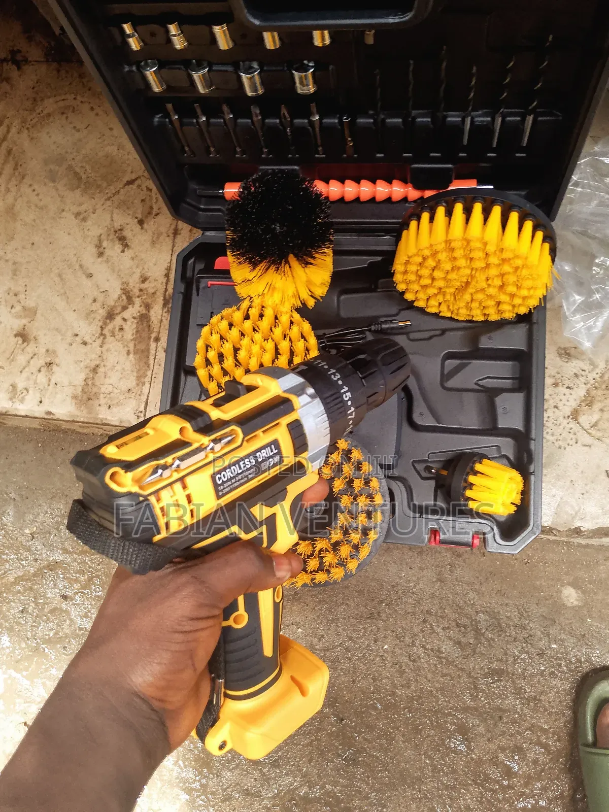 Complete Drill Machine Brush With Tools Kit