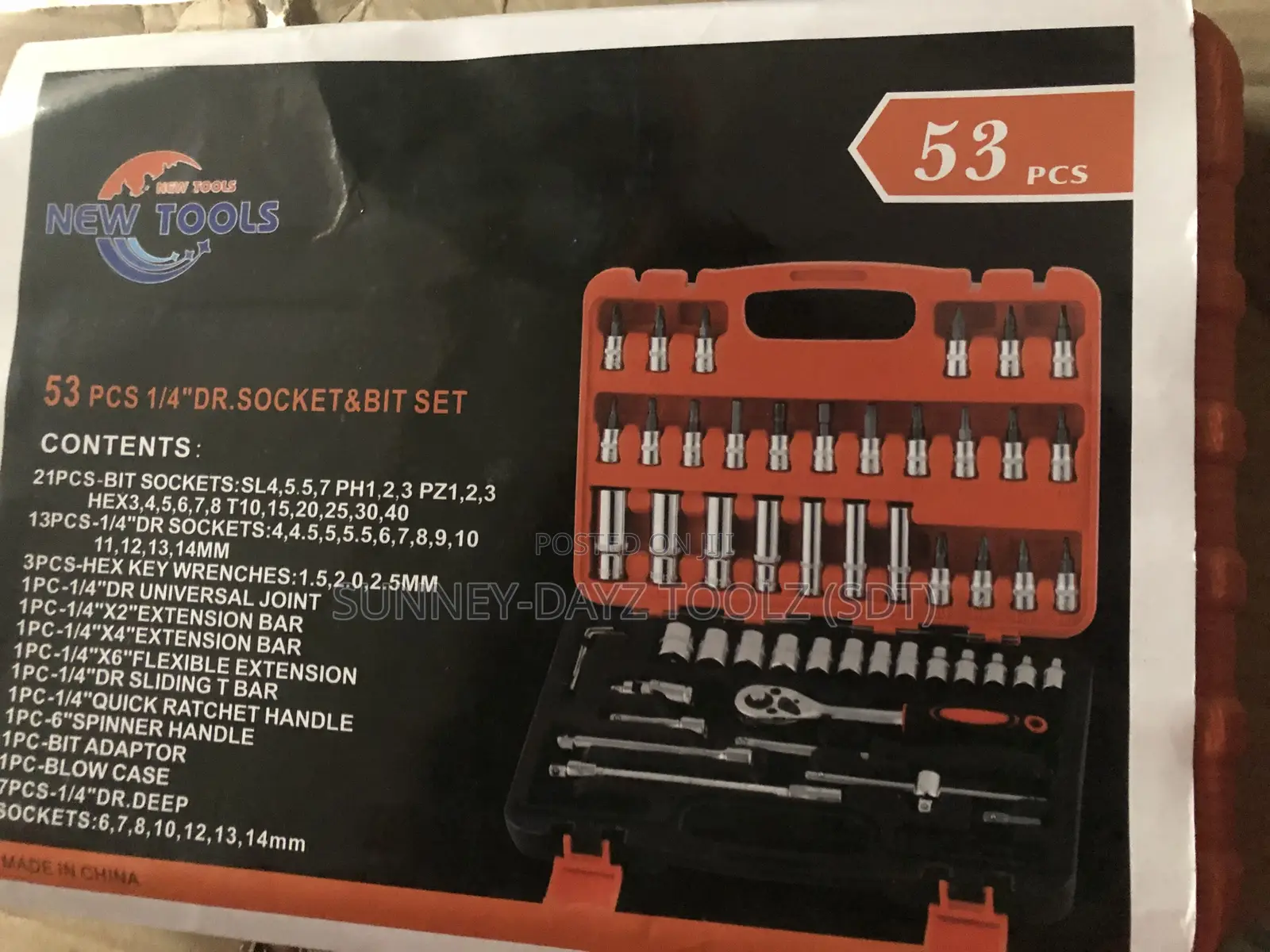 53 PCS 1/4 Socket Bit Set