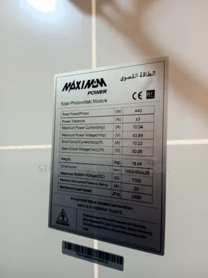 440watts Maximum Power Solar Panels