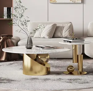 Center Table Marble Top With Side Stool