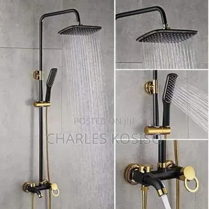 Black and Gold Shower Mixer