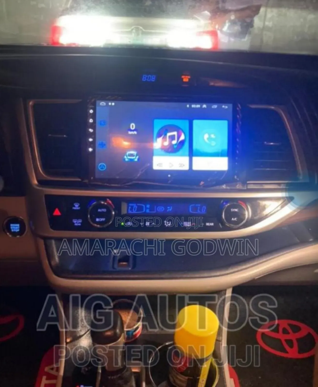 Toyota Highlander Android Screen
