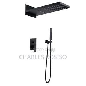 Black Conduit Shower  