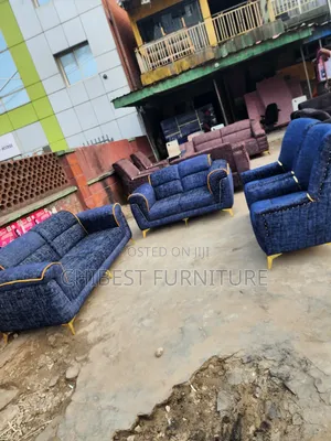 Quality Complete Set of 7 Seaters Upholstery Padded Sofa