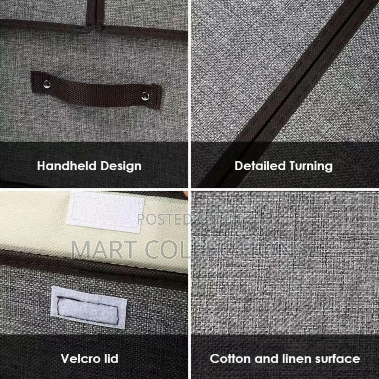 Foldable Storage Box With Lid Dust Proof Clothes Storage Box