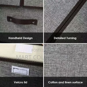 Foldable Storage Box With Lid Dust Proof Clothes Storage Box