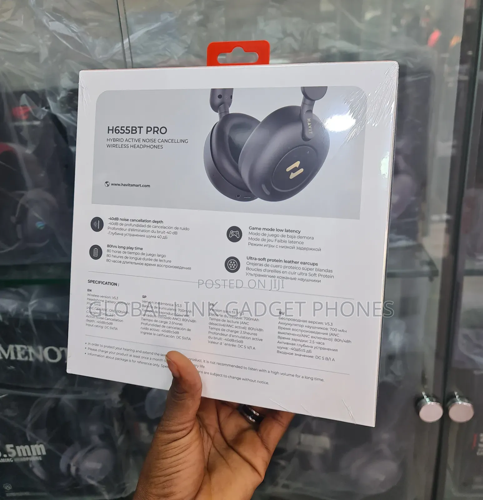 H655bt PRO Hybrid Active Noise Cancelling