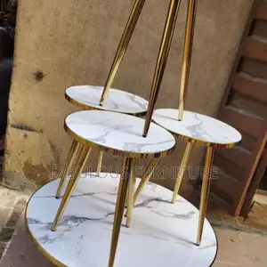 New Design Acrylic Table and Side Stool Set