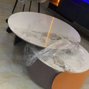 2in1 Modern Marble Top Center Table