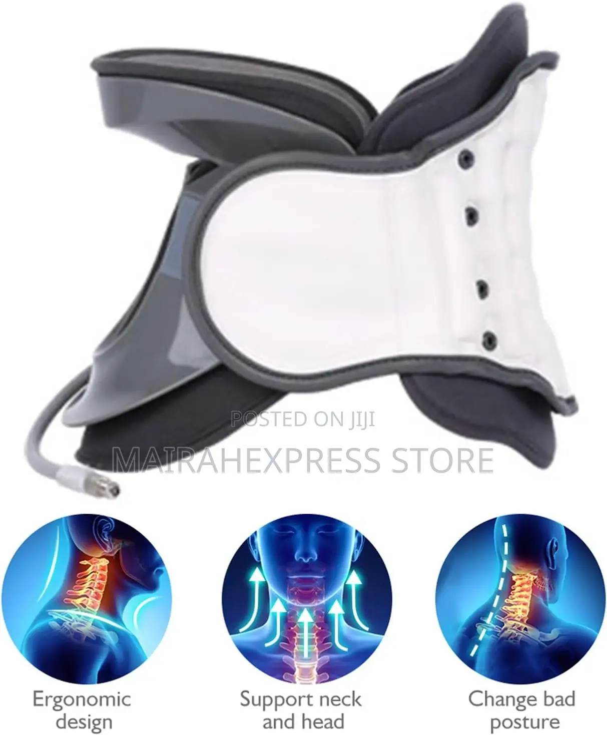 Inflatable Adjustable Neck Brace Retainer