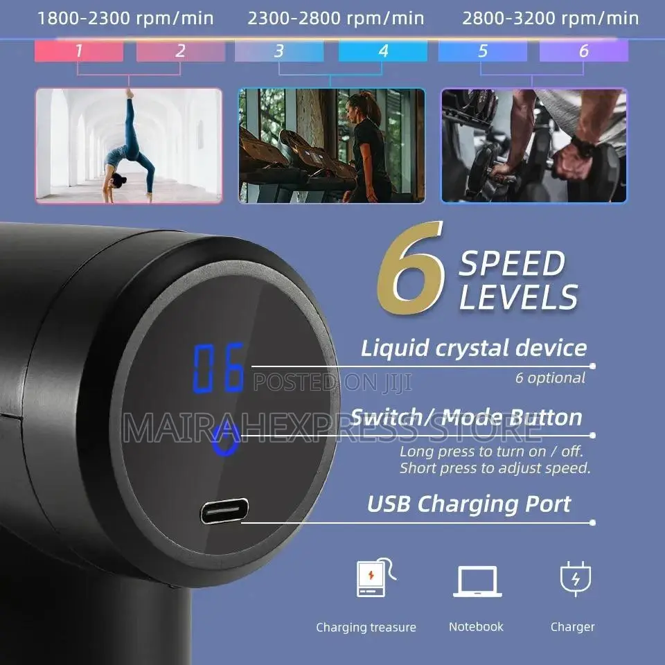 Rechargeable Fiscal Gun Massager