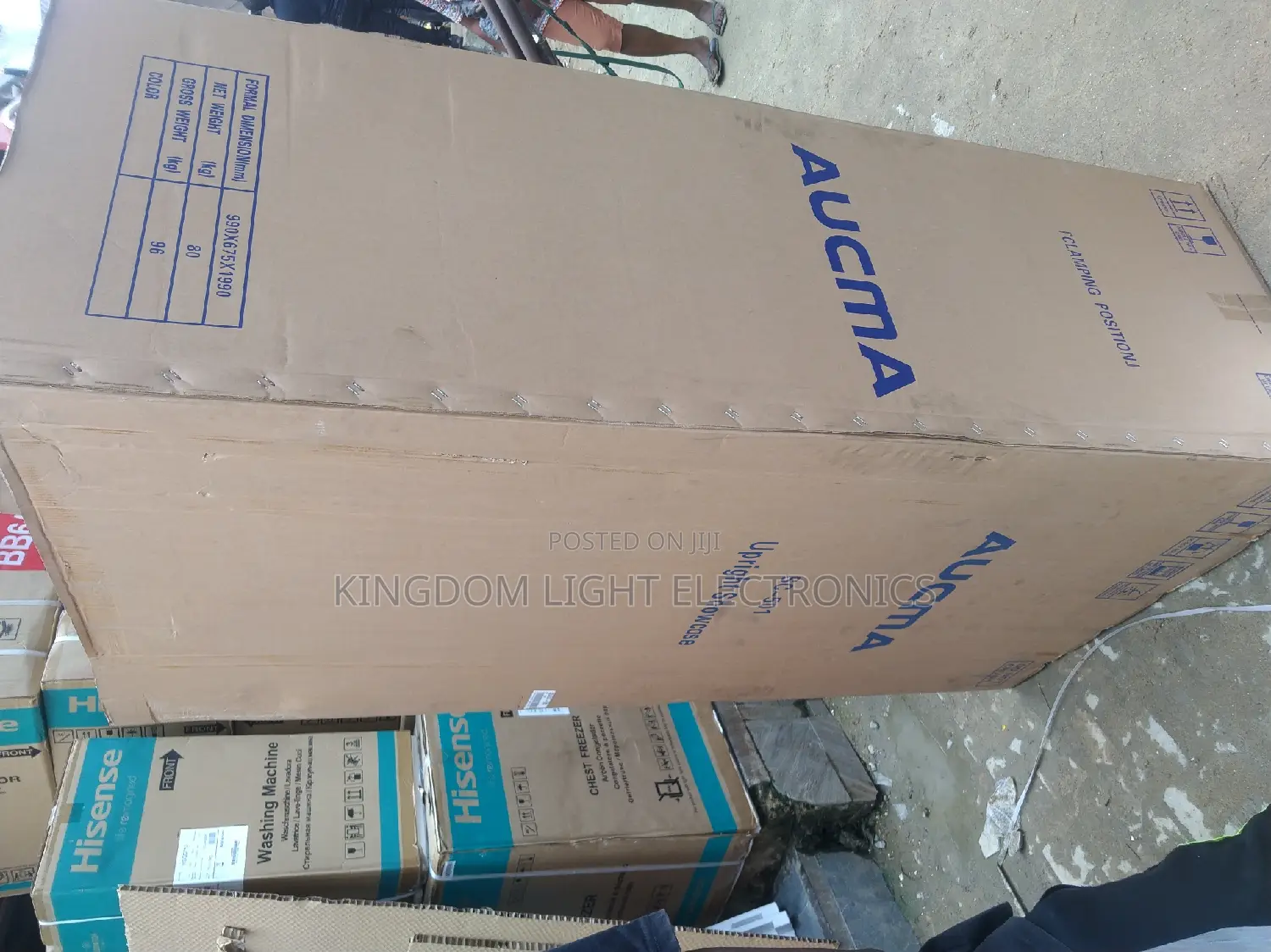 Original Aucma 500liters Single Door Refrigerator Show Case.
