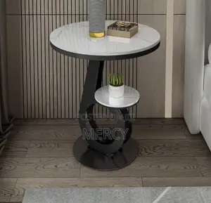Side Stool With Marble Top