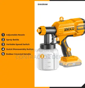 P20S 20V Lithium-Ion Cordless Spray Paint Gun CSGLI