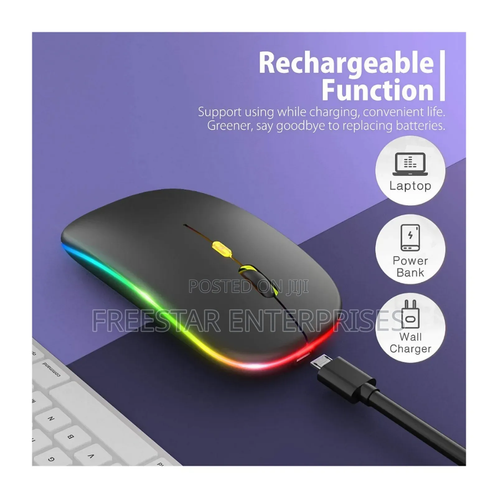 HP W10 Wireless Rechargeable Mouse. HP Bluetooth Mouse.