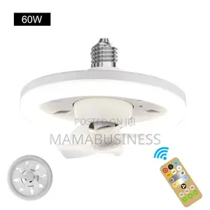 Ceiling Fan E27 With Led Light and Remote Control 360 °