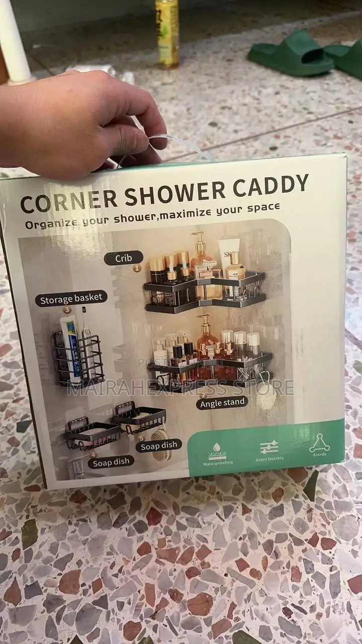 5in1 Bathroom Corner Shelves Caddy