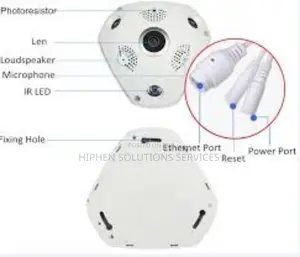 Wifi Indoor Ip Camera Fisheye With Night Vision and Two Way