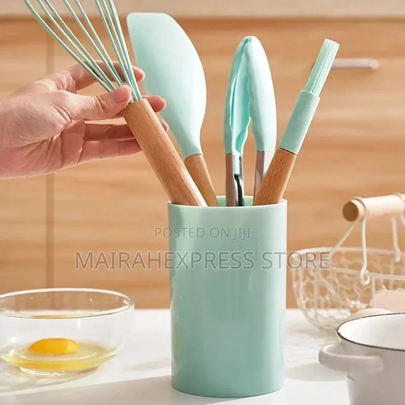 12pcs Silicone Nonstick Kitchen Spoon Set