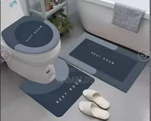 Absorbent Bath Mat Toilet Mat Sets- 3PCS