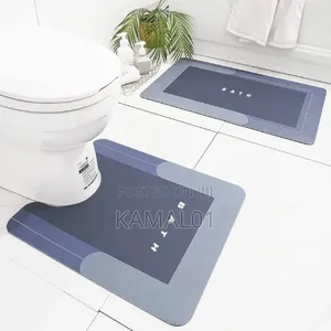 Absorbent Bath Mat Toilet Mat Sets- 3PCS