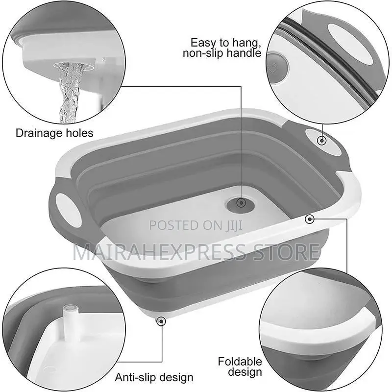 2in1 Foldable Chopping Board/Bowls