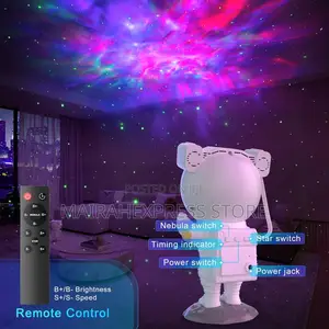 Astronaut Galaxy Projector Night Light L With Mp3 Bluetooth
