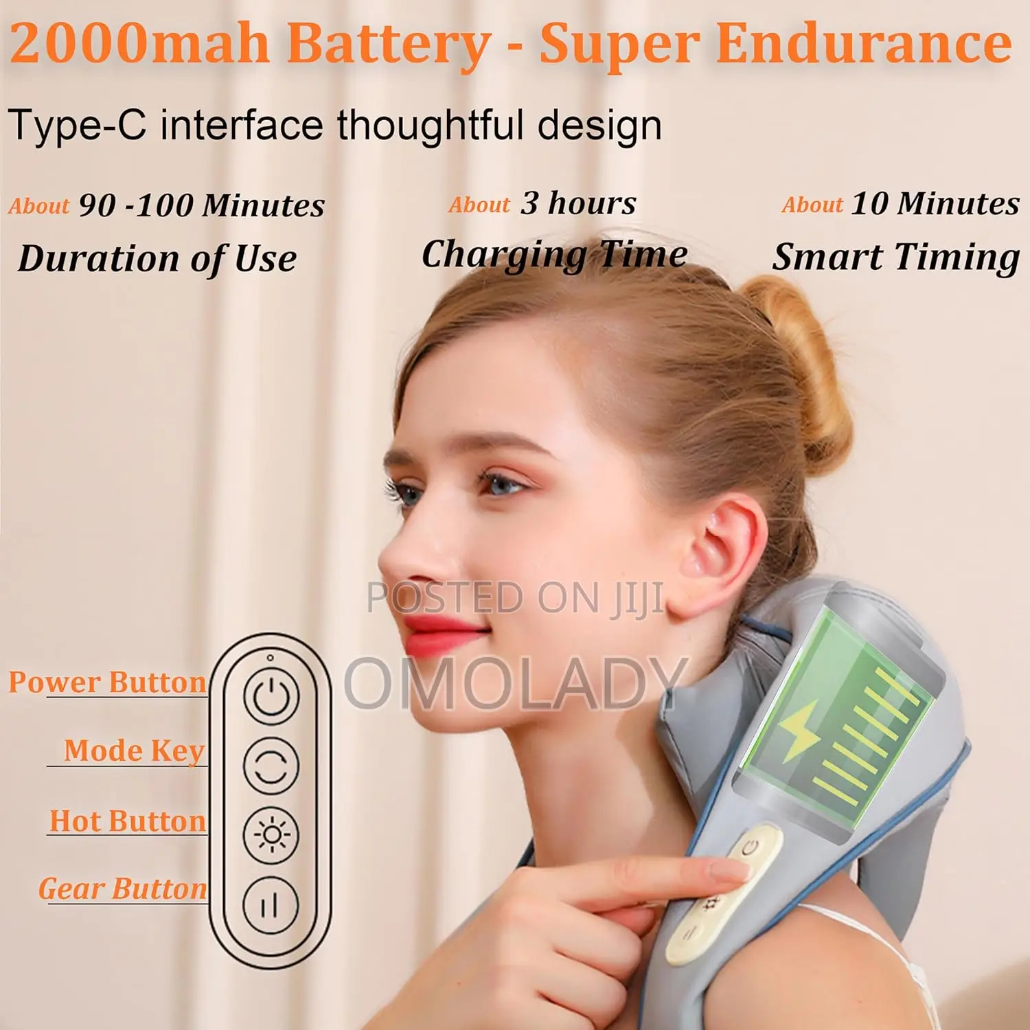 Cordless Deep Tissue 4d Kneading Neck Massage