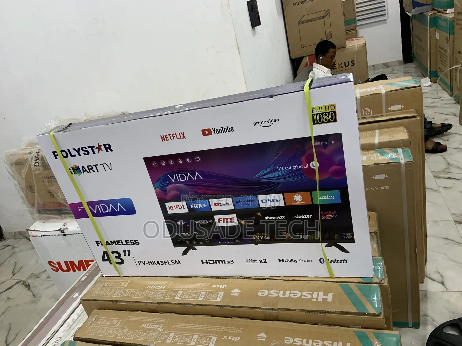 Fast Selling Polystar 43" Frameless Smart Tv