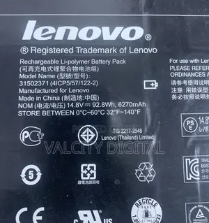 LENOVO 31502371 4icp5/57/122-2 14.8V 6270mah Battery
