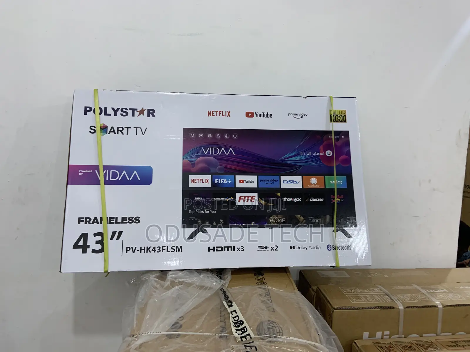 Durable Polystar Frameless 43" Smart Tv