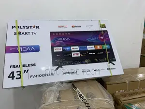 Durable Polystar Frameless 43" Smart Tv